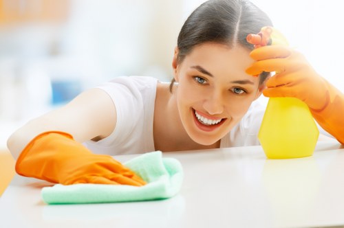 Mixed household items sorted for removal during a property clearance