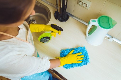 Kitchen deep cleaning for a Westminster rental property