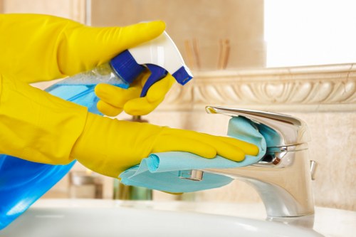Local cleaning team carrying out a fresh-start clean in Westminster office premises