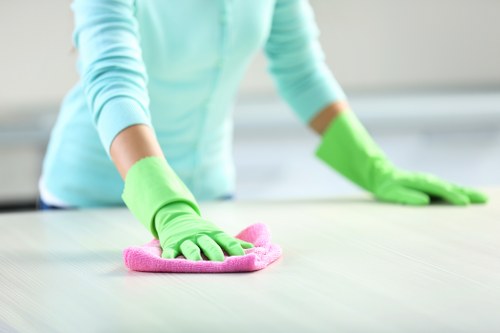 Upholstery cleaning treatment for a fabric sofa in Westminster