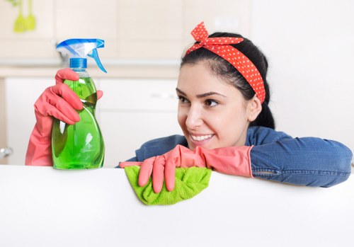 Cleaning of desks and meeting rooms in a Westminster workplace