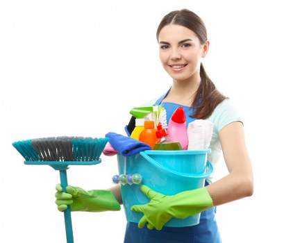 Professional treating an upholstery stain in a central London property