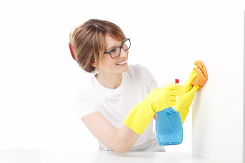 A Westminster cleaner delivering high-standard cleaning results in a premium property